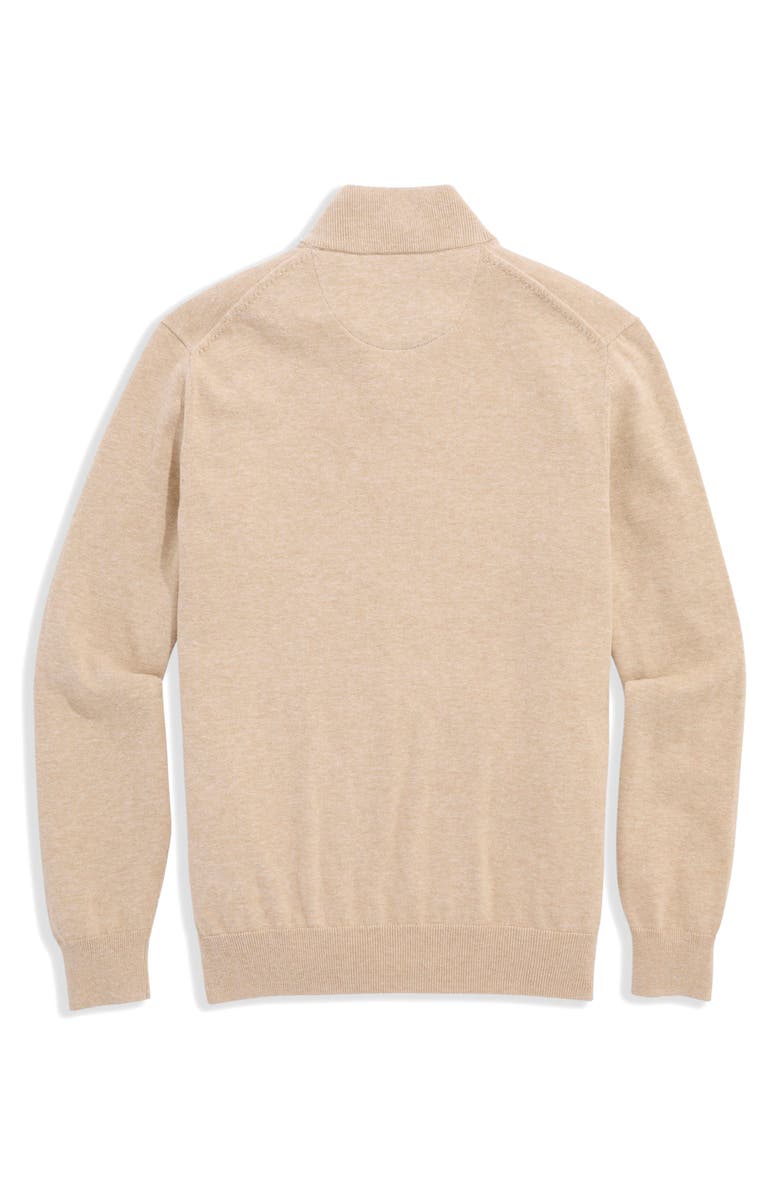 vineyard vines Boathouse Quarter Zip Sweater, Alternate, color, Oatmeal Heather