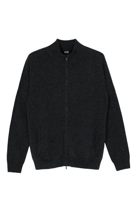 Essential Cashmere Full-Zip Cardigan