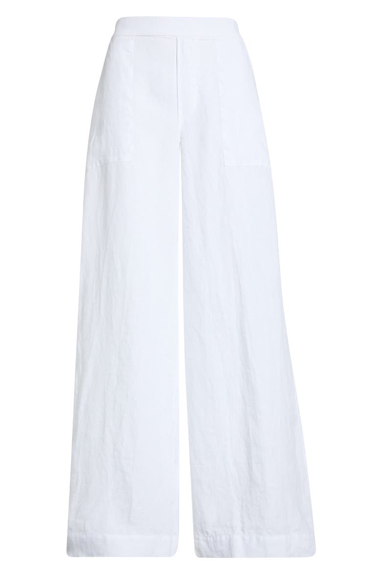 Madeline Wide Leg Pants, Alternate, color, WHITE