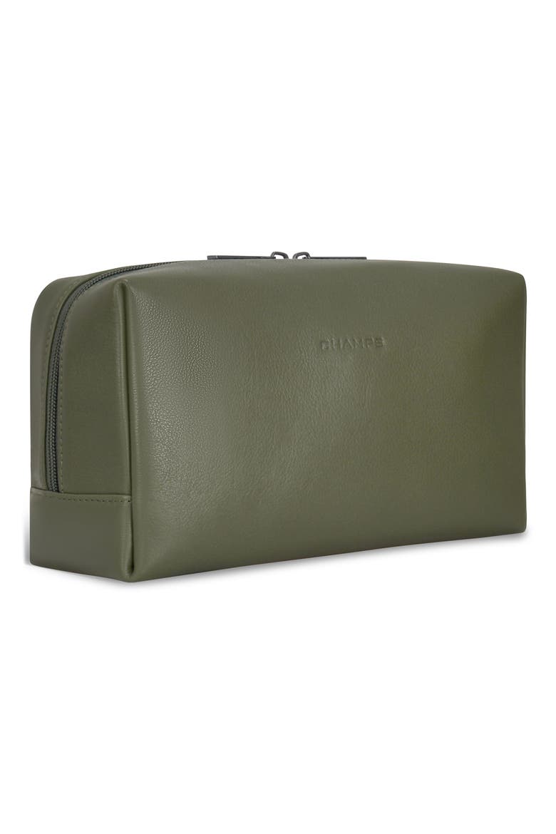 Onyx Leather Dopp Kit, Alternate, color, KHAKI