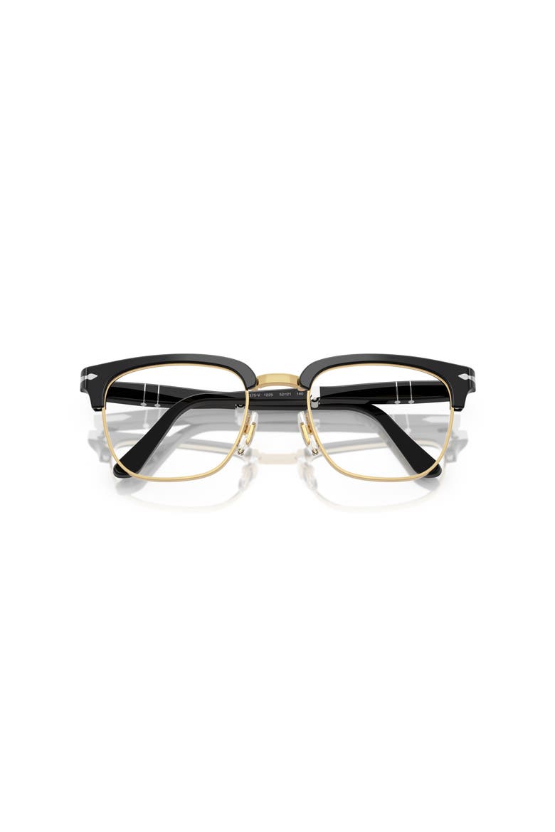 52mm Square optical glasses, Alternate, color, Black