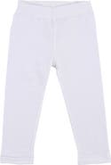 Leveret Girls Cotton Leggings, Solid Colors
