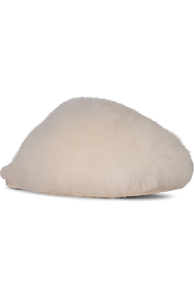 UGG<sup>®</sup> Scuffette Chalet Genuine Sheepskin Slipper, Main, color, White