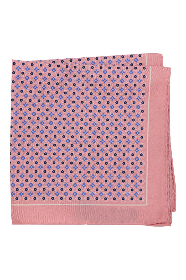 Geometric Pocket Square, Main, color, PINK