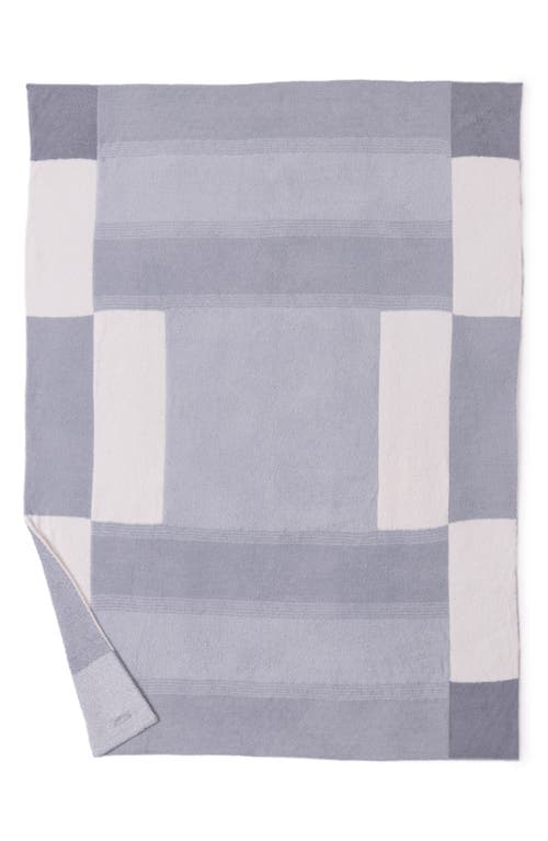 Barefoot Dreams Cozychic® Costa Block Throw Blanket In Gray