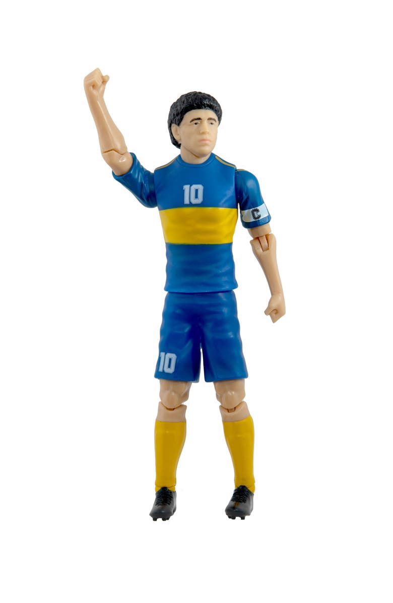 Banbo Toys Sockers Boca JR Diego Maradona 8" Soccer Action Figure, Alternate, color, Blue