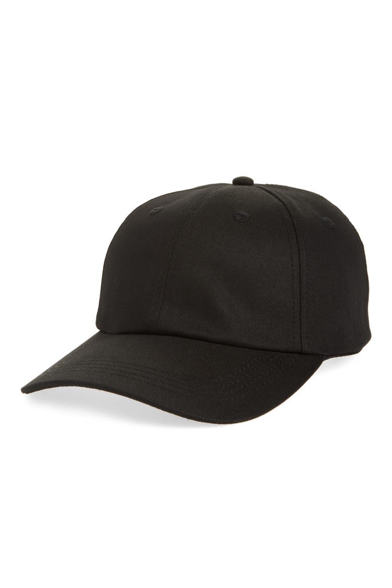 Classic Cotton Baseball Cap, Main, color, BLACK