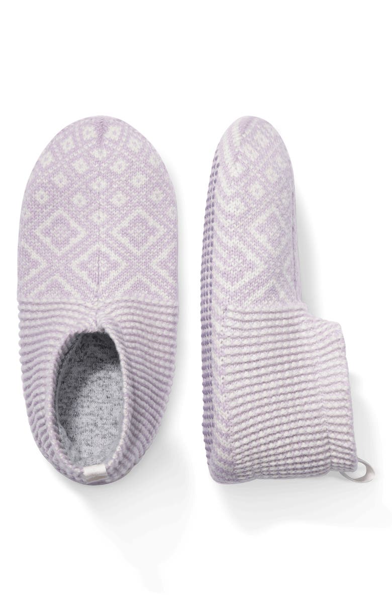 Bombas Diamond Fair Isle Gripper Slipper, Alternate, color,