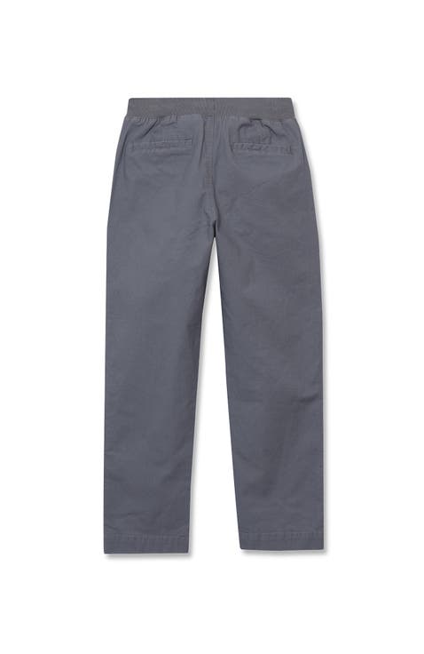 Boys Husky Stretch Soft Rib Waist Iron Knee Pull On Pants