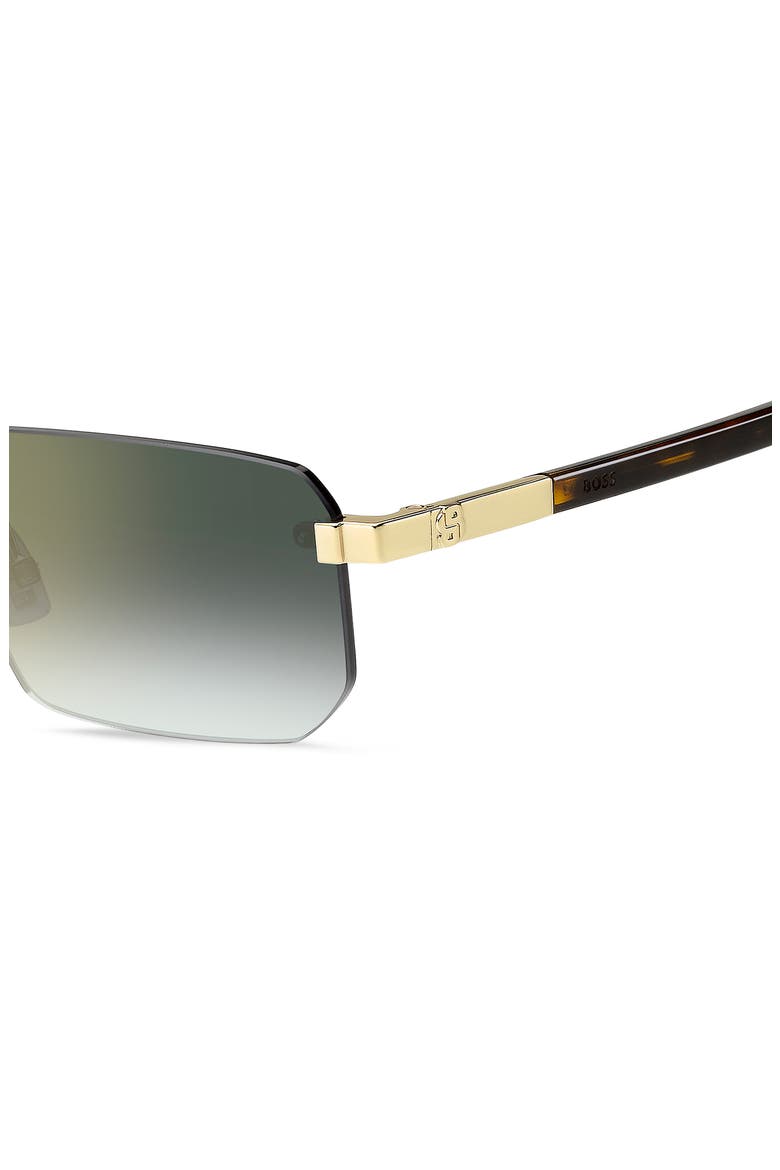 57mmm Sunglasses, Alternate, color, GOLD/ GREEN