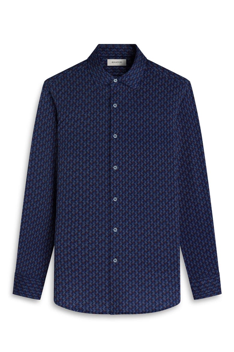 James OoohCotton® Geo Print Button-Up Shirt, Alternate, color, NAVY
