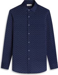 Bugatchi James OoohCotton® Geo Print Button-Up Shirt
