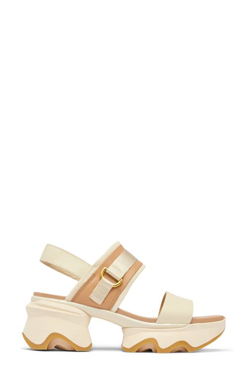 Sorel Kinetic Impact Slingback Sandals In Honey White/sea Salt