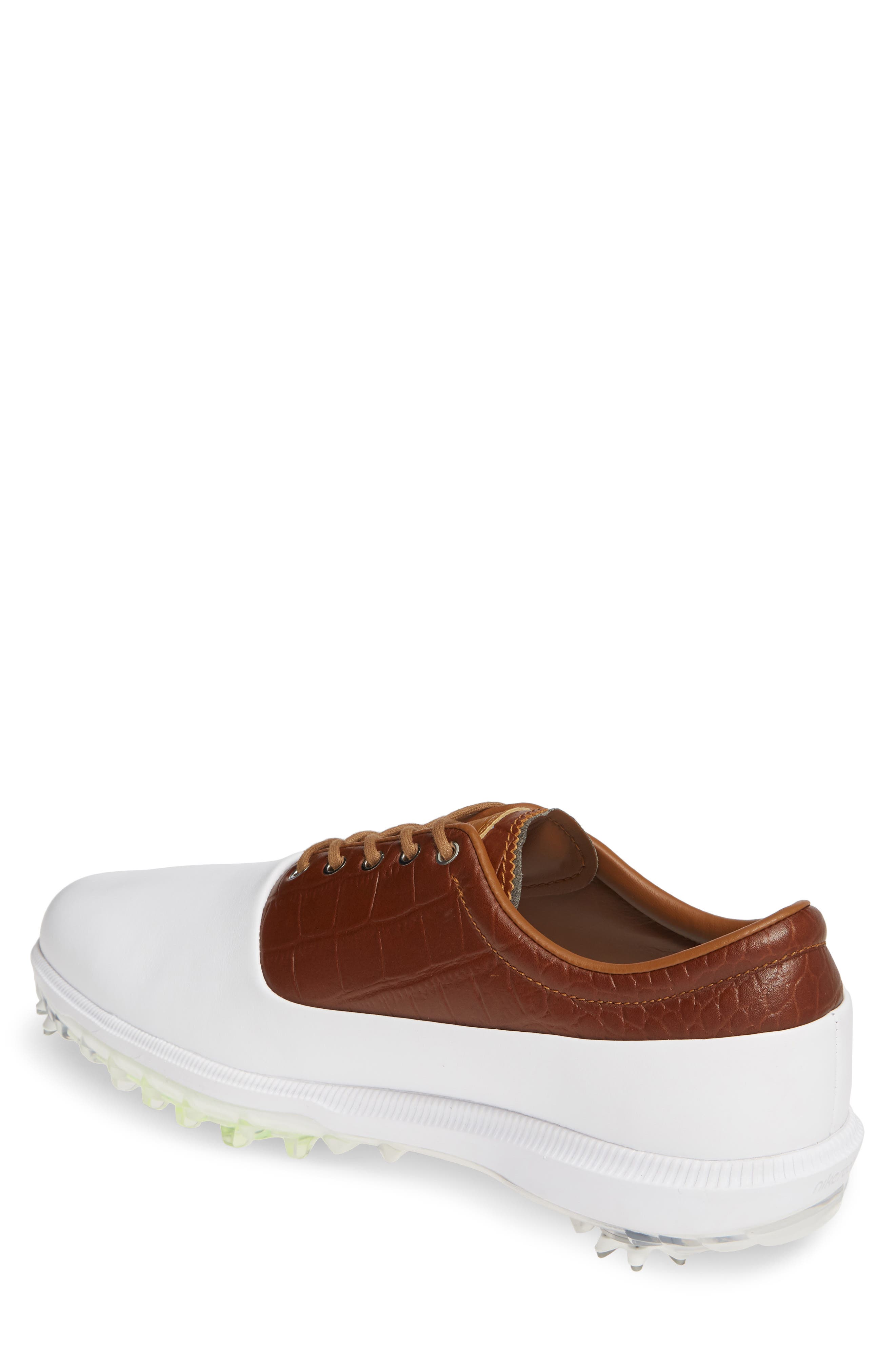 Air Zoom Victory Tour Waterproof Golf Shoe, Alternate, color, WHITE/ CHROME/ LIGHT TAN