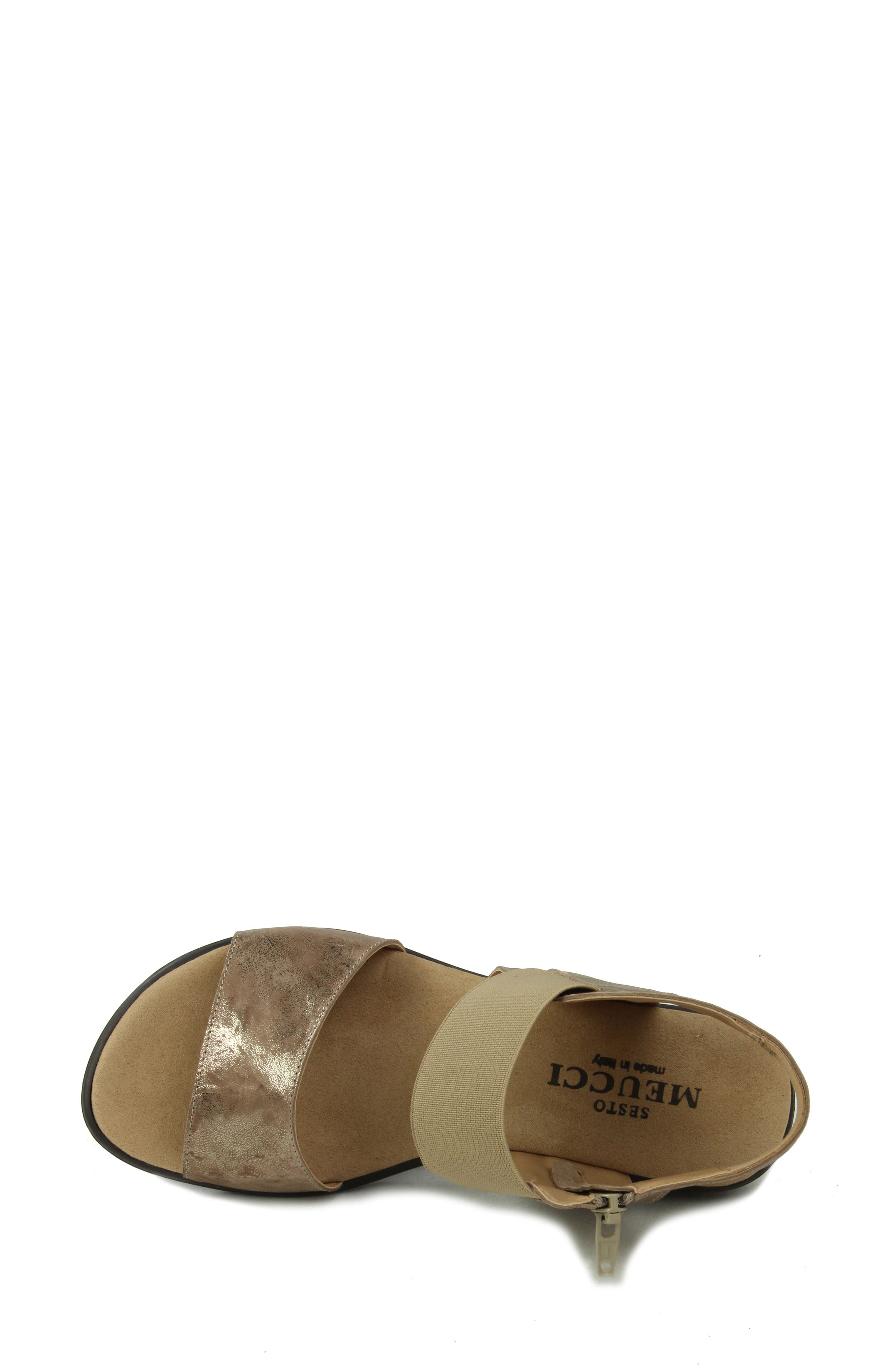 Eirlys Sandal, Alternate, color, TAUPE METALLIC PATENT LEATHER