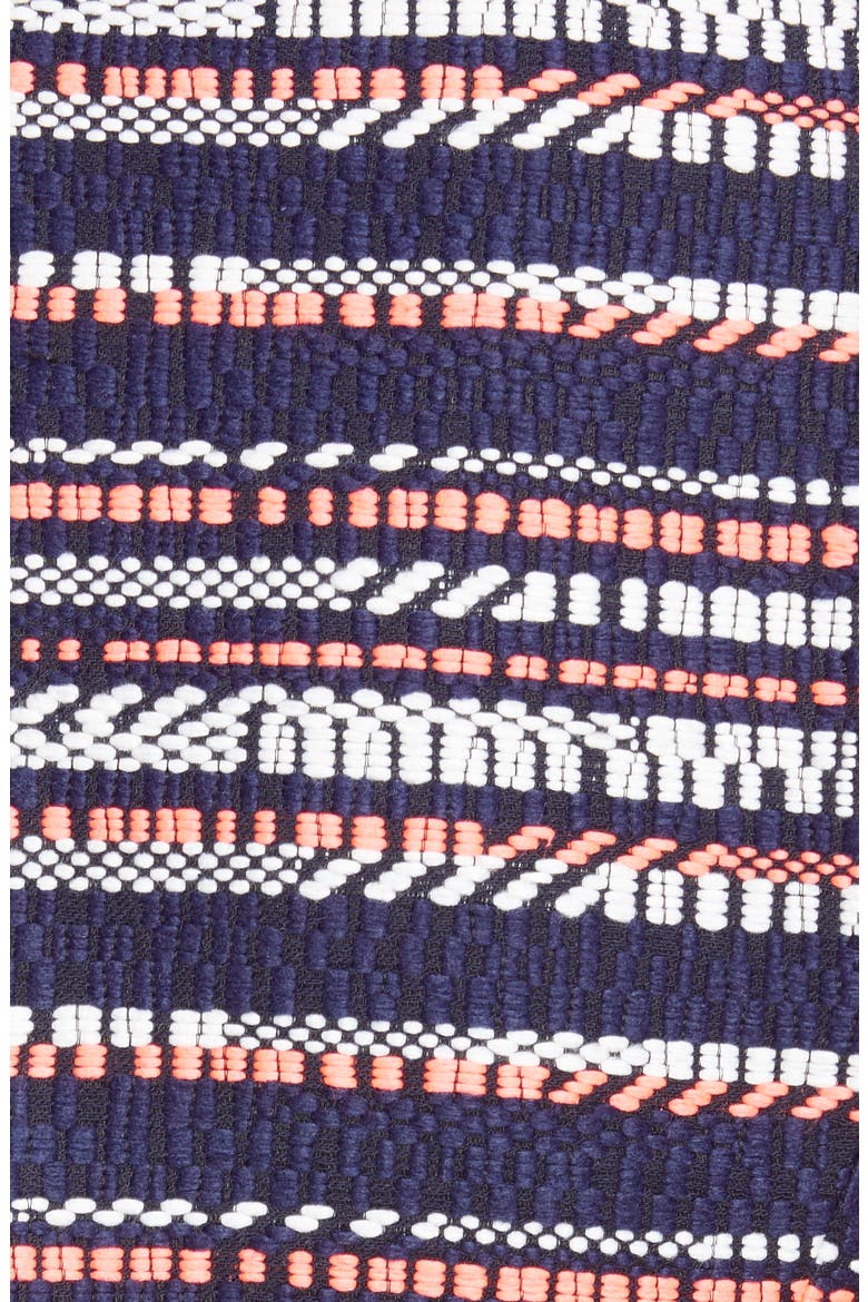 Judy Crop Tweed Jacket, Alternate, color, NAVY/ NEON