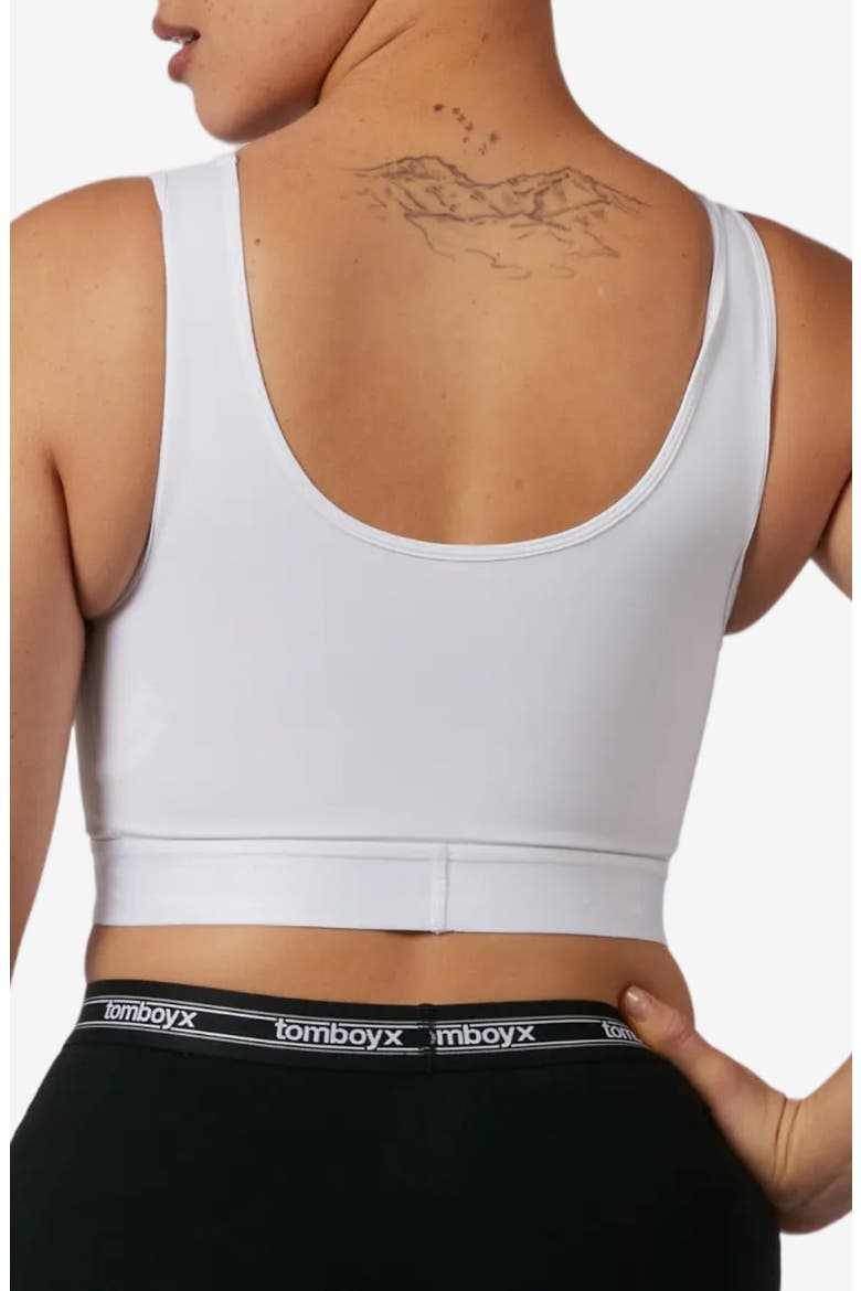 Compression Plus Crop Top, Alternate, color, WHITE