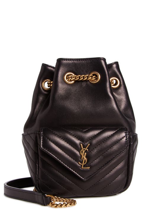 Mini Joy Matelassé Leather Bucket Bag