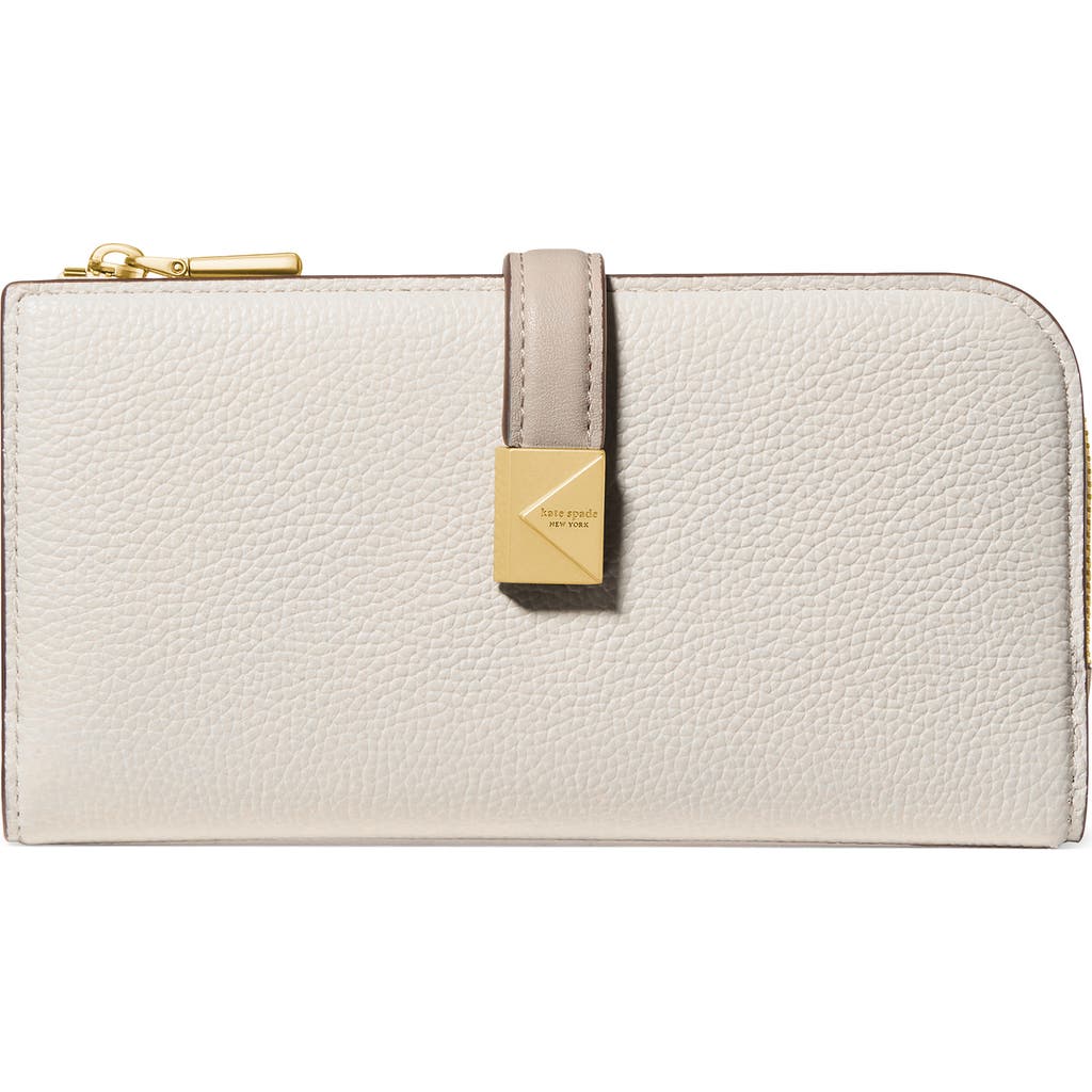 Kate Spade New York Deco Pebbled Leather Zip Wallet