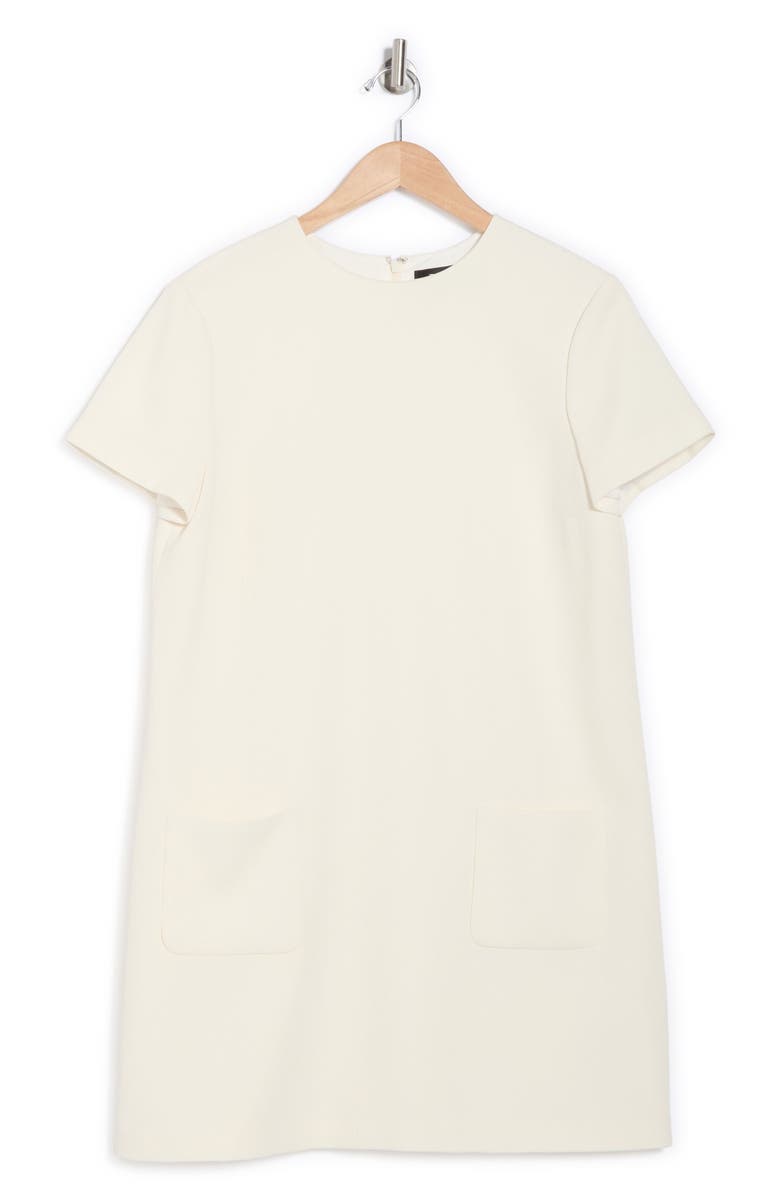 Theory Admiral Crepe Shift Dress, Alternate, color, Rice - Y0c