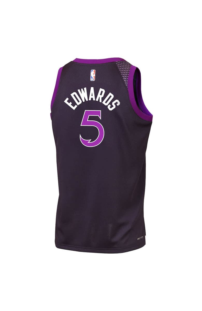 Nike Youth Nike Anthony Edwards Purple Minnesota Timberwolves 2025/26 City Edition Swingman Jersey, Alternate, color, Purple