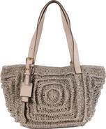 Forever & Always Shoes Giorgia Hand Woven Shoulder Bag with Leather Straps