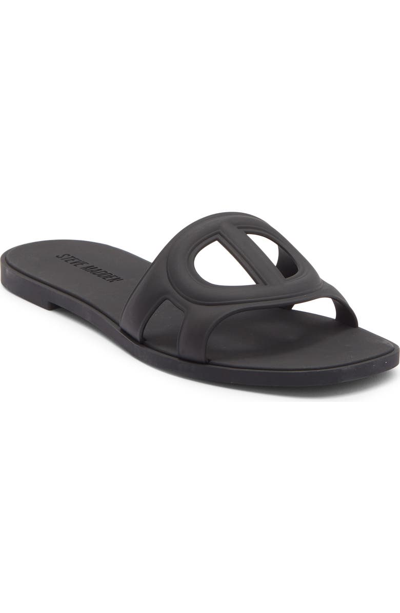 Steve Madden Jell Slide Sandal, Main, color, Black