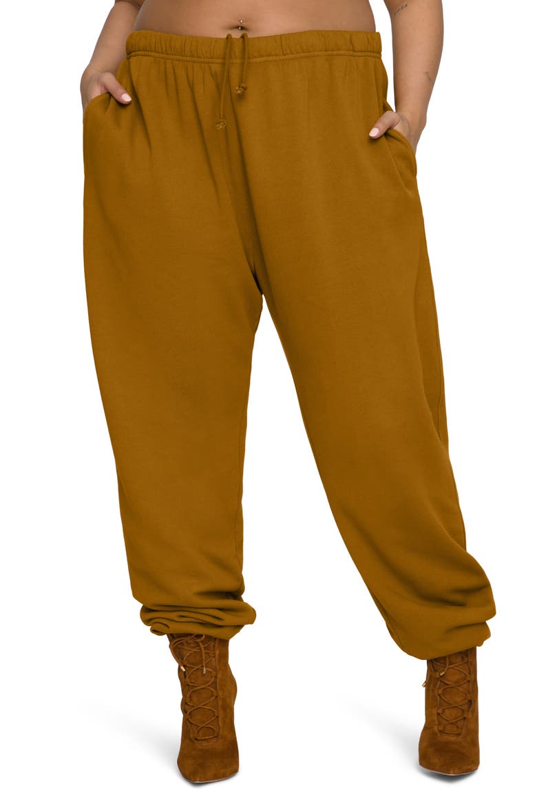 Boyfriend Sweatpants, Alternate, color, BRONZE BROWN001