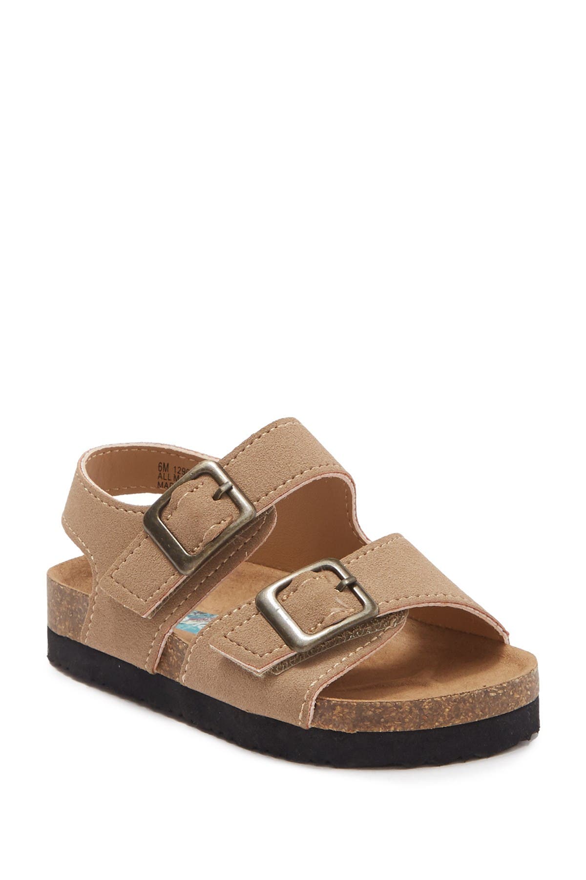 Lil Jack Footbed Sandal, Main, color, TAUPE SUEDE