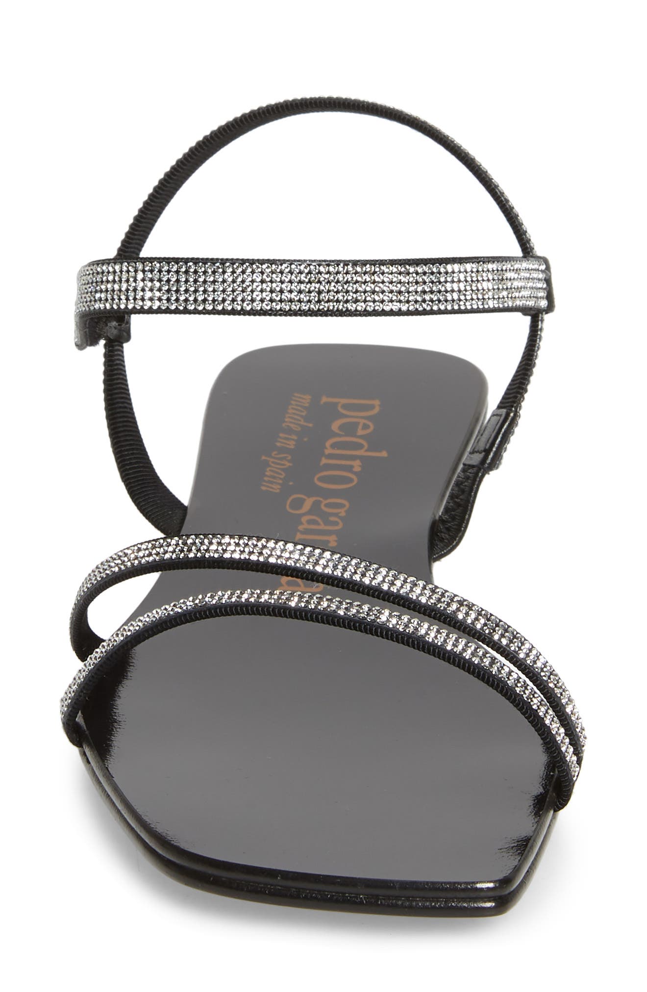 Pedro Garcia Kairi Crystal Embellished Flat Sandal, Alternate, color, 