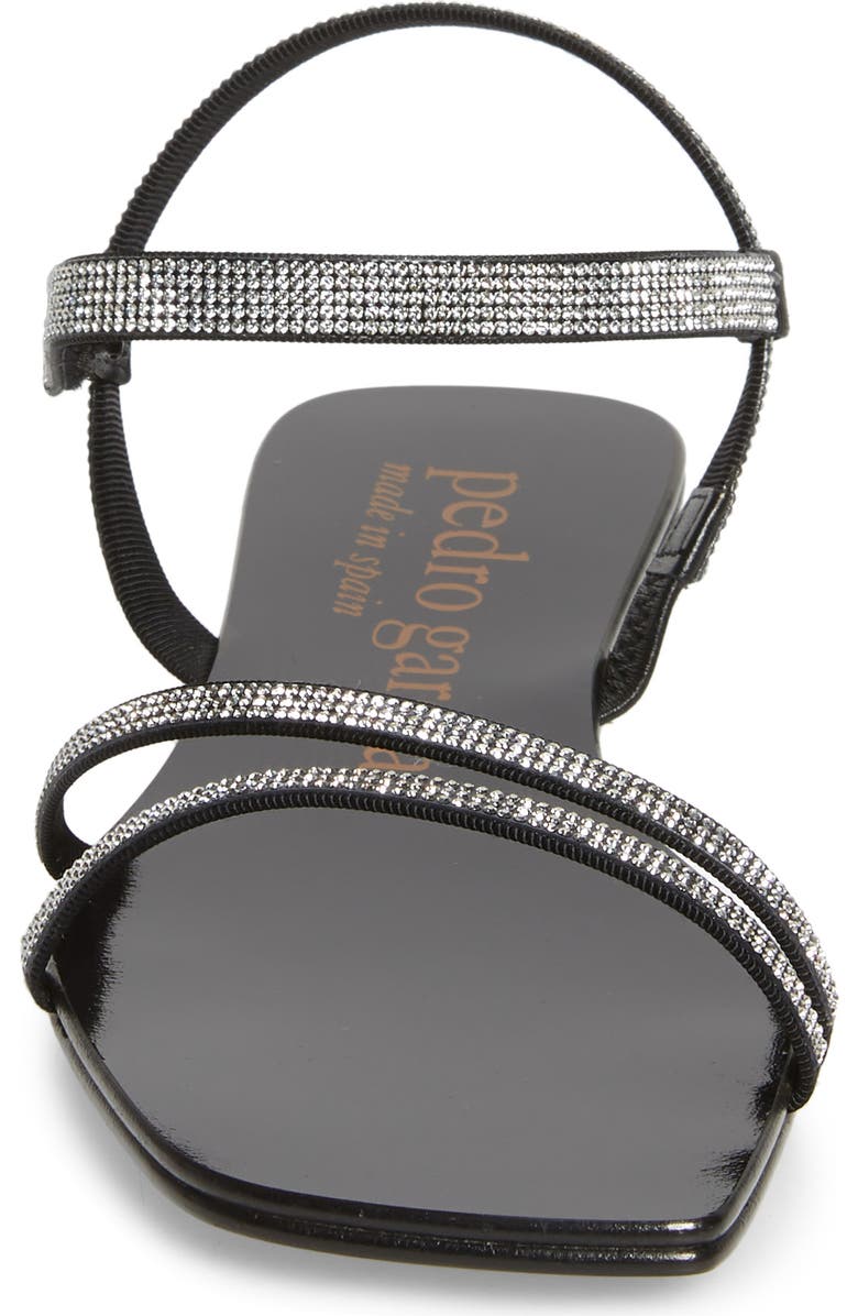 Pedro Garcia Kairi Crystal Embellished Flat Sandal, Alternate, color,