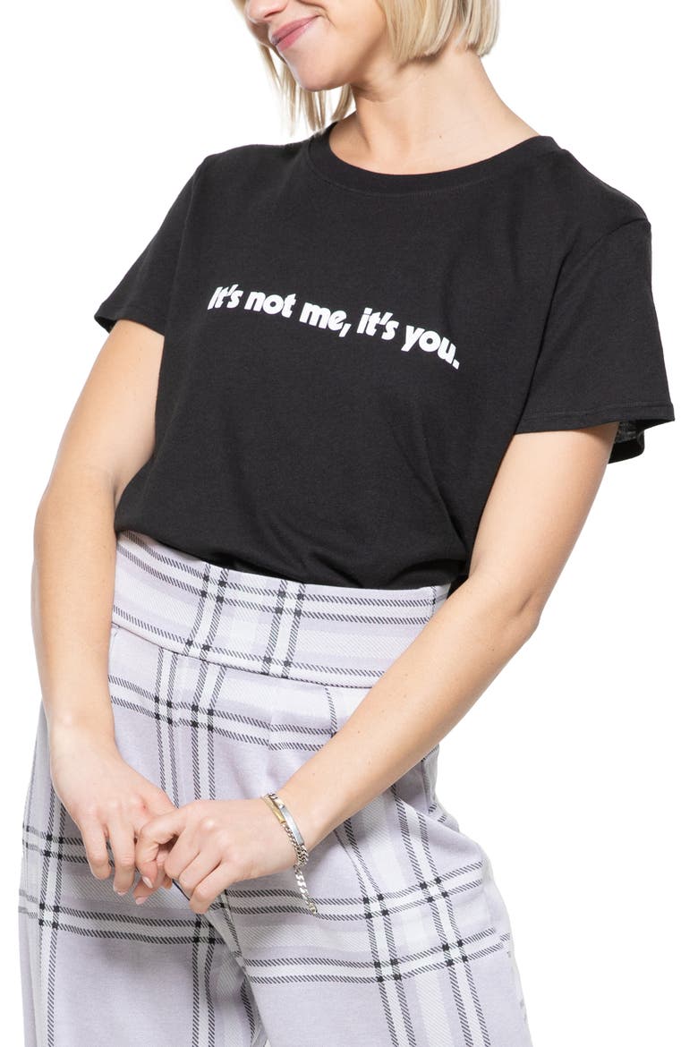 It's Not Me It's You Graphic Tee, Main, color, BLACK