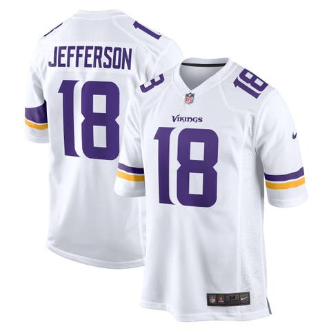Men's Nike Justin Jefferson White Minnesota Vikings Game Jersey