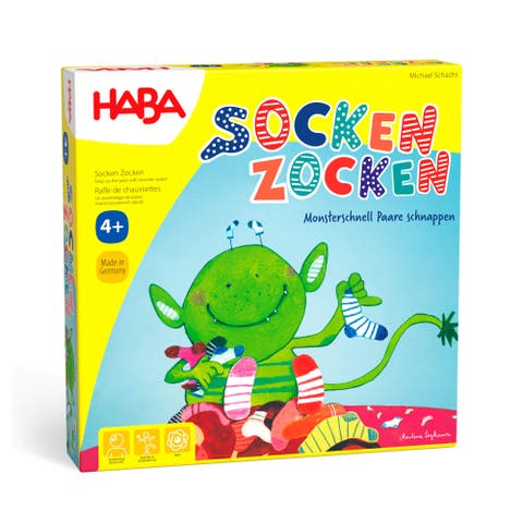 Lucky Sock Matching & Memory Game for Kids 4 Year Olds & Up, Socken Zocken Family Games Kids and Adults, Made in Germany