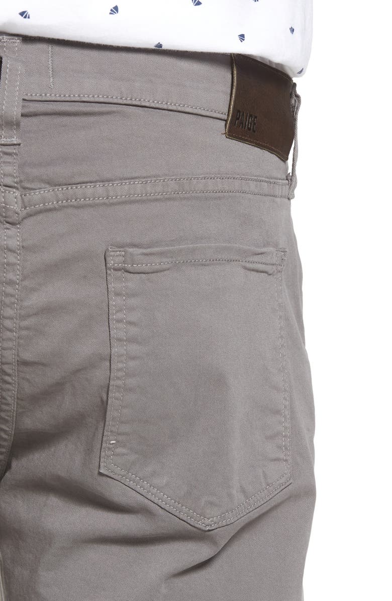 PAIGE 'Federal' Slim Straight Leg Twill Pants, Alternate, color, 