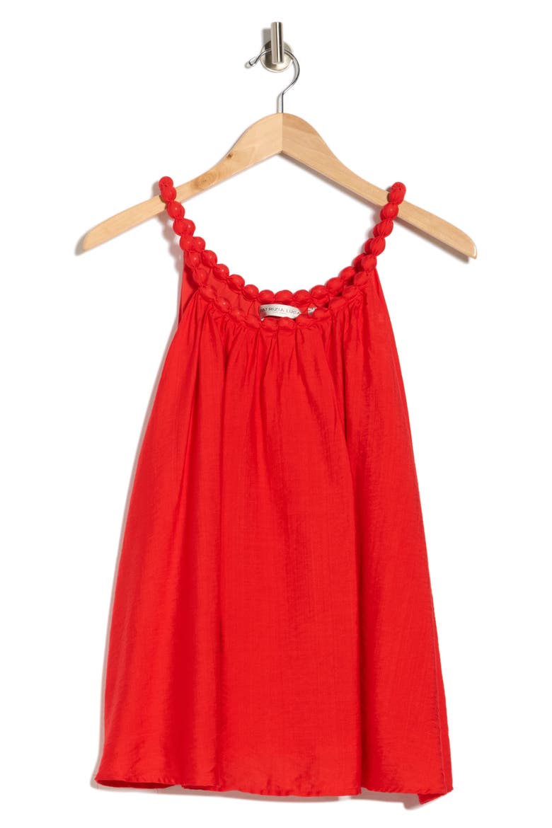Beaded Balloon Top, Alternate, color, RED