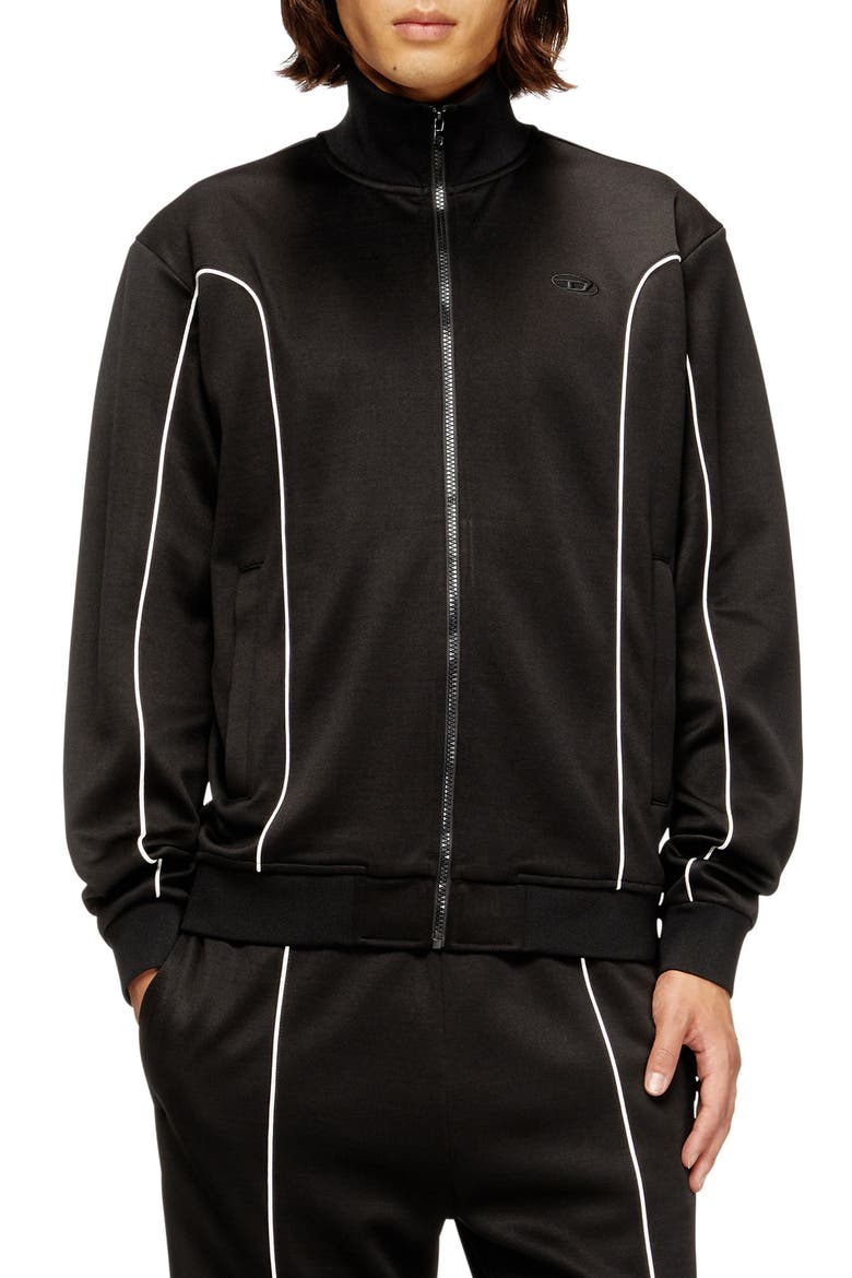 S-Locking-Do Full Zip Sweatshirt, Main, color, BLACK