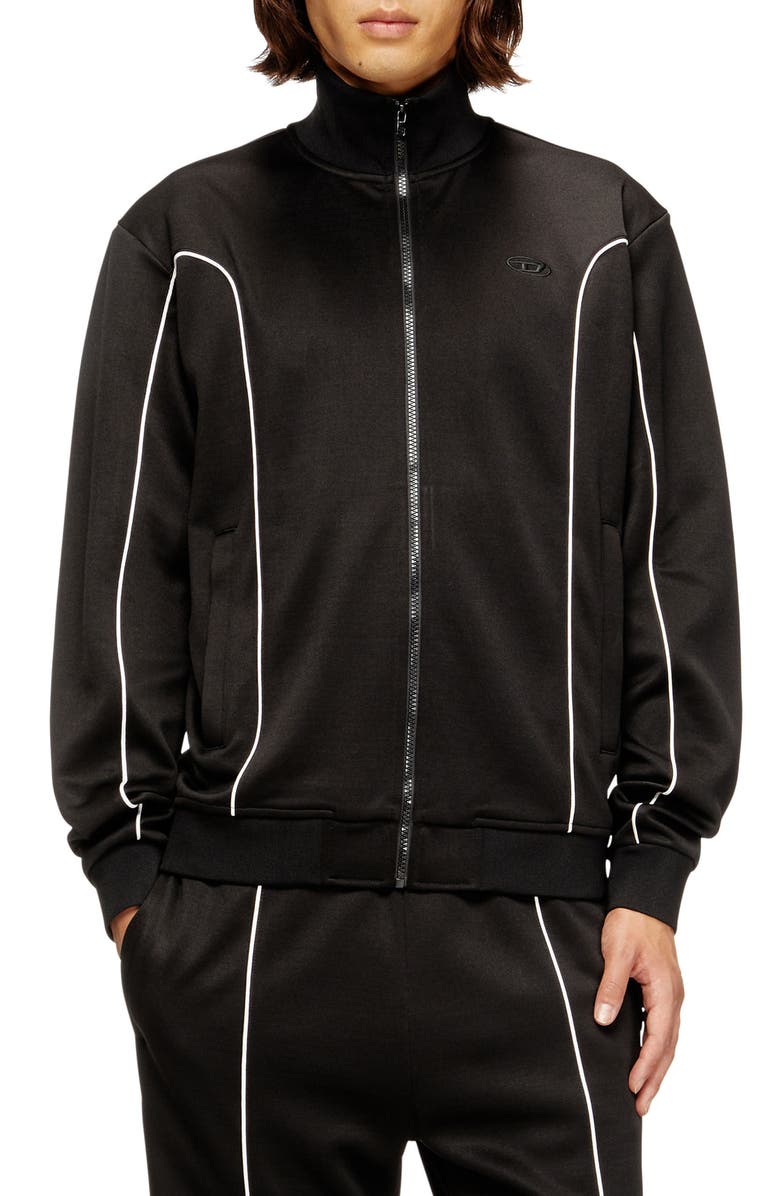 DIESEL<sup>®</sup> S-Locking-Do Full Zip Sweatshirt, Main, color, Black
