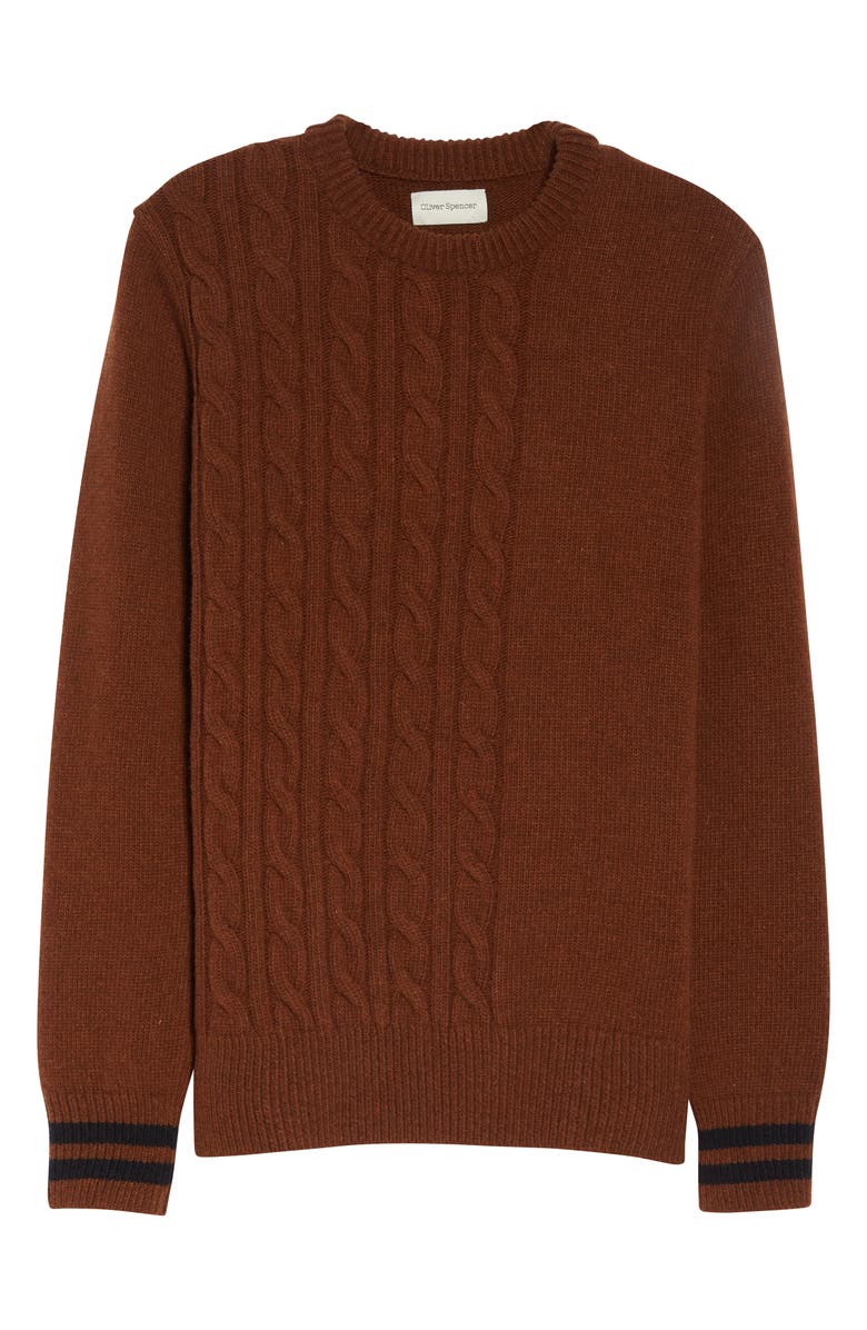 Oliver Spencer Blenheim Jumper Ferne Wool Sweater, Alternate, color,