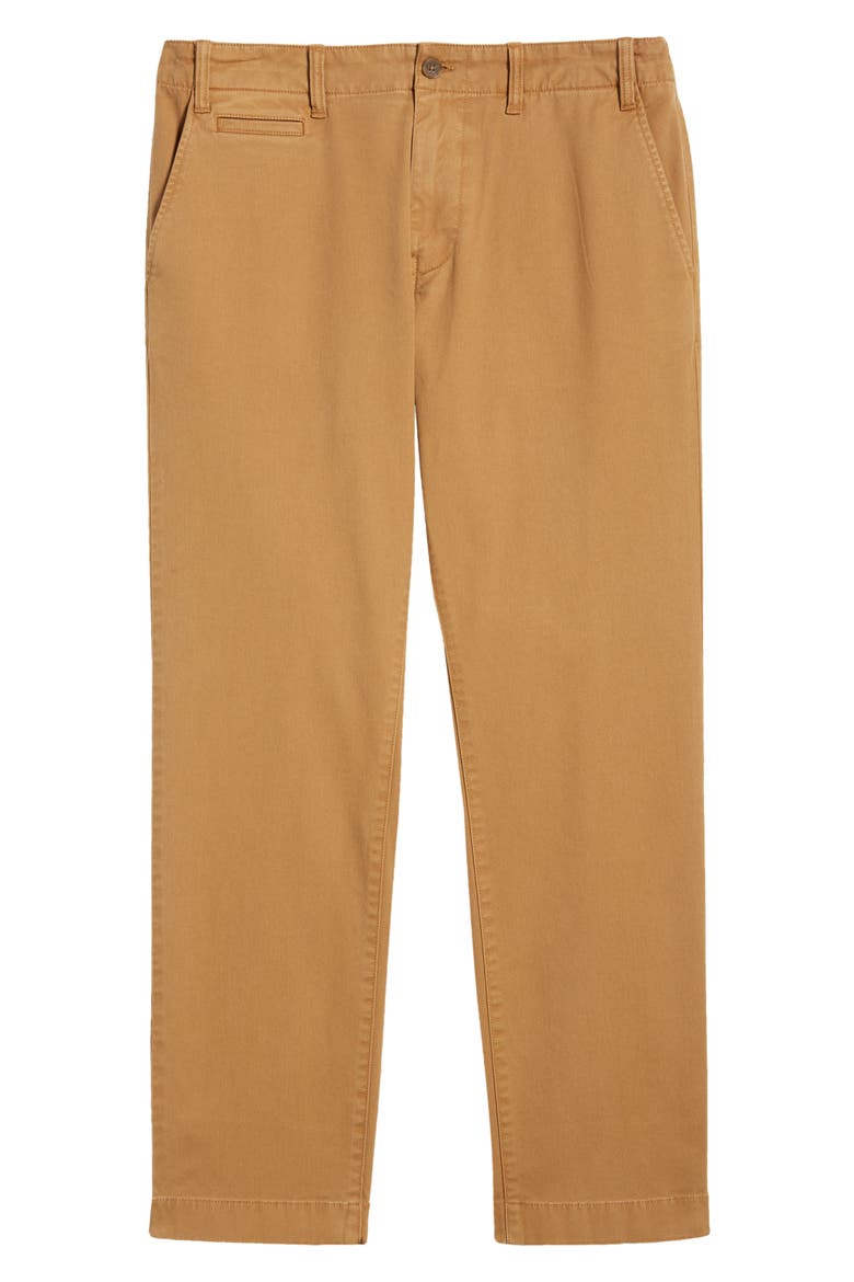 Straight Fit Flat Front Stretch Twill Chinos, Alternate, color, TAN ERMINE