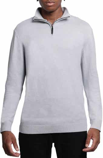 XRAY Quarter Zip Mock Neck Sweater
