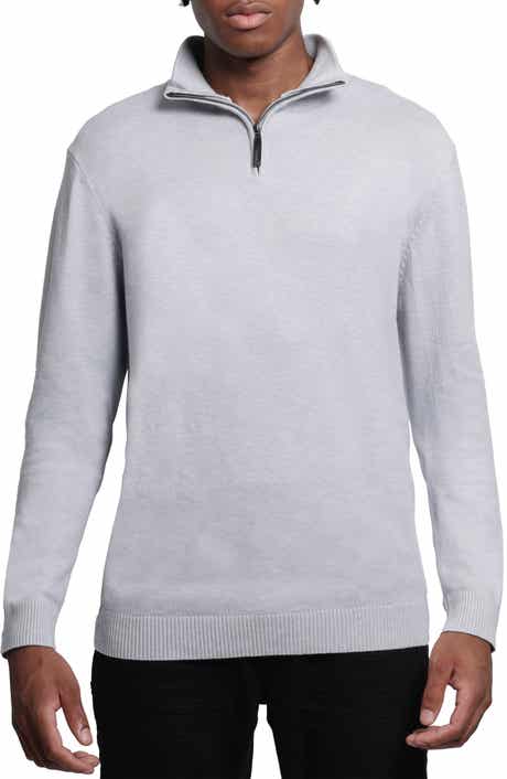 XRAY Quarter Zip Mock Neck Sweater