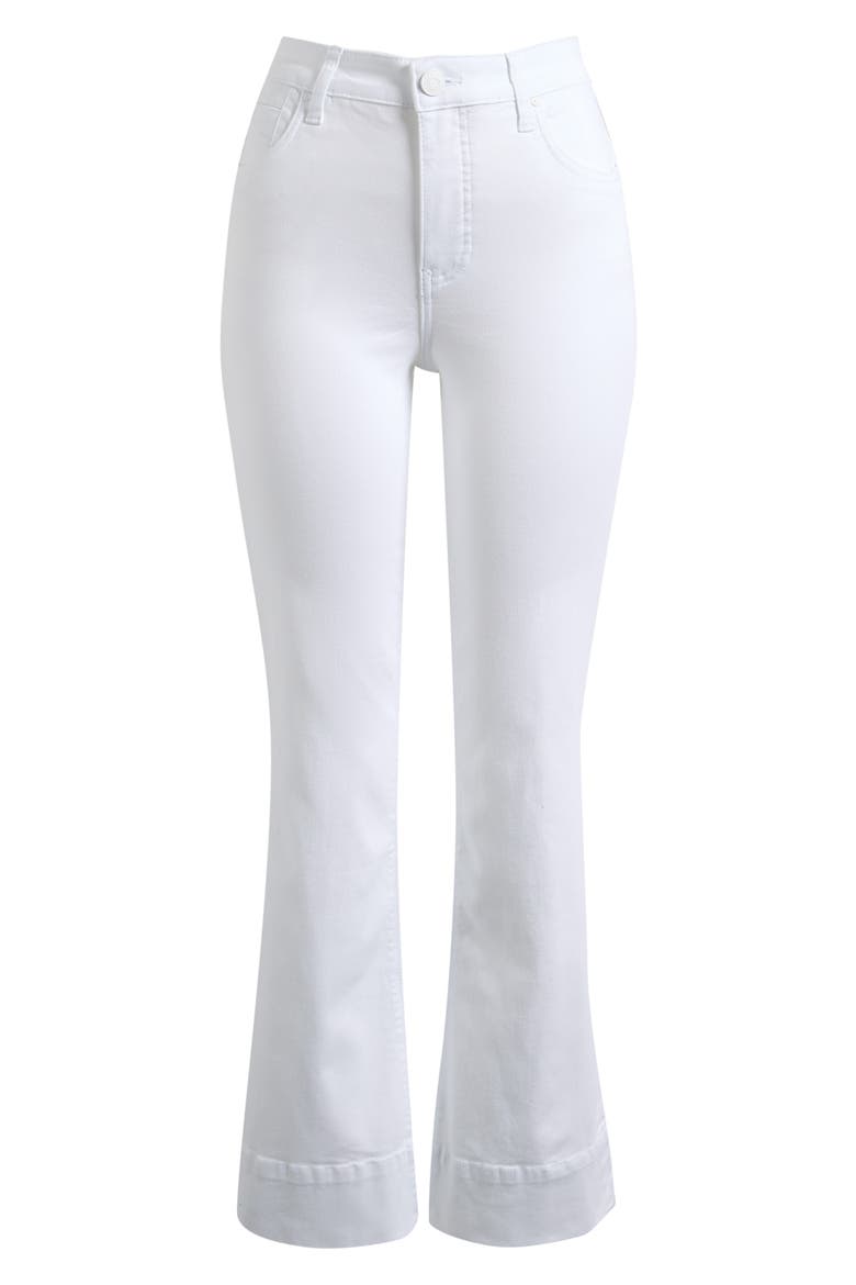 Stella Fab Ab High Waist Flare Jeans, Alternate, color, OPTIC WHITE