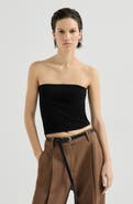 Brunello Cucinelli Stretch cotton jersey bandeau top