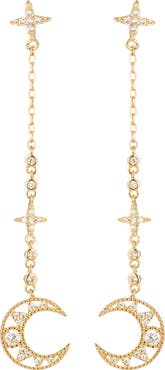 EYE CANDY LOS ANGELES Laika Crescent Moon Drop Earrings