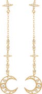 EYE CANDY LOS ANGELES Laika Crescent Moon Drop Earrings