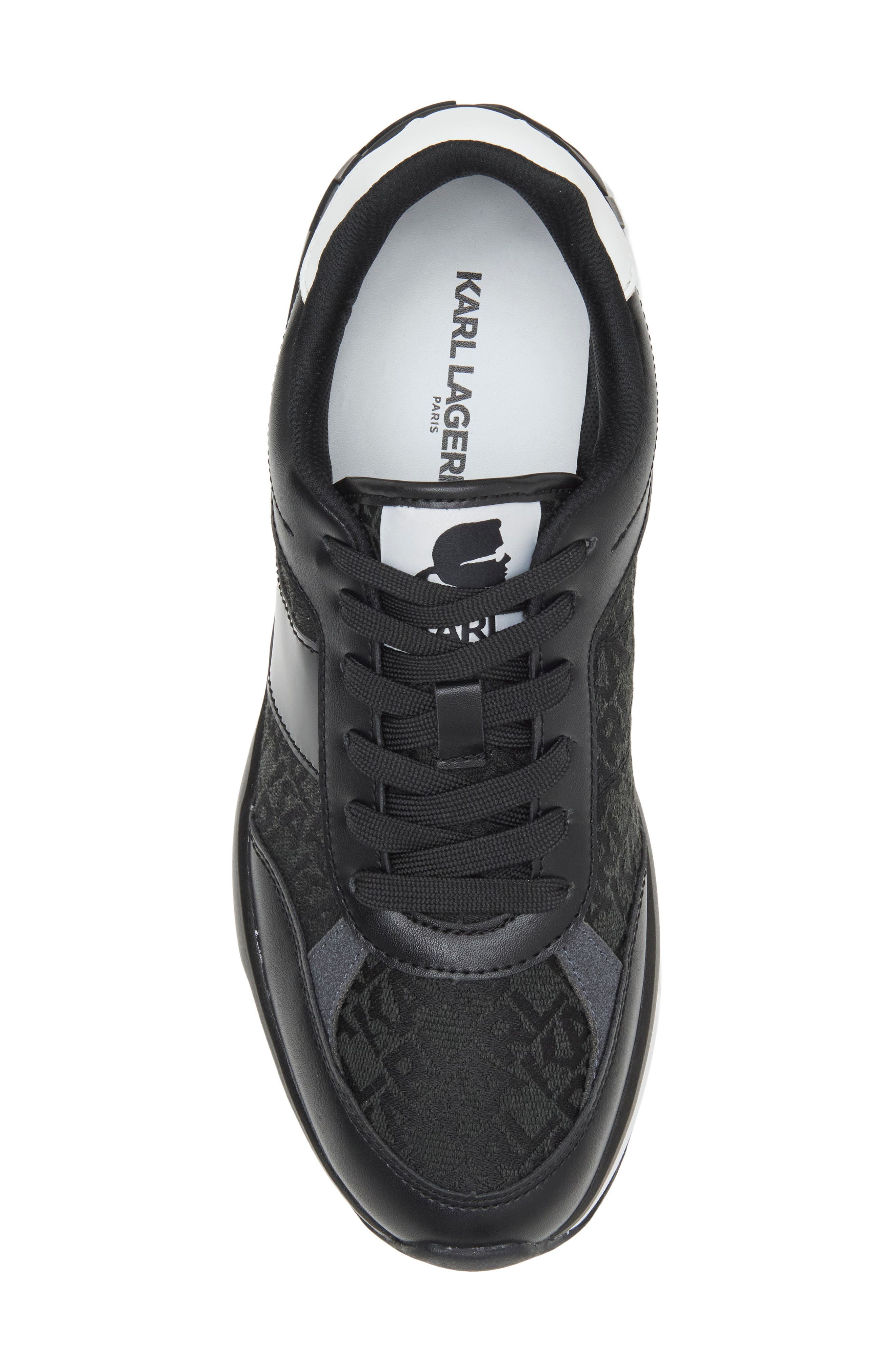 Gerald Lace Up Sneaker, Alternate, color, BLACK
