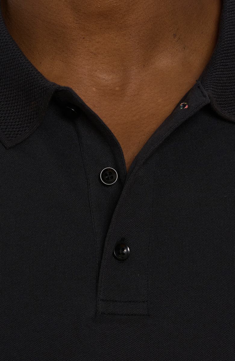 Robert Graham Astra Skull Appliqué Stretch Piqué Polo, Alternate, color, 