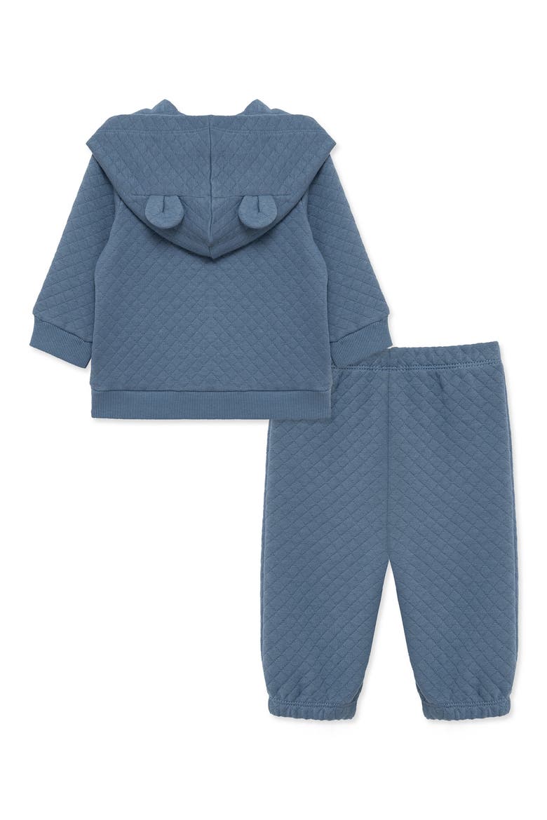 Kids' Quilted Jacket & Joggers Set, Alternate, color, BLUE