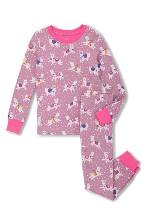 Kids' Dancing Alpacas Fitted Two-Piece Pajamas (Toddler, Little Kid & Big Kid)